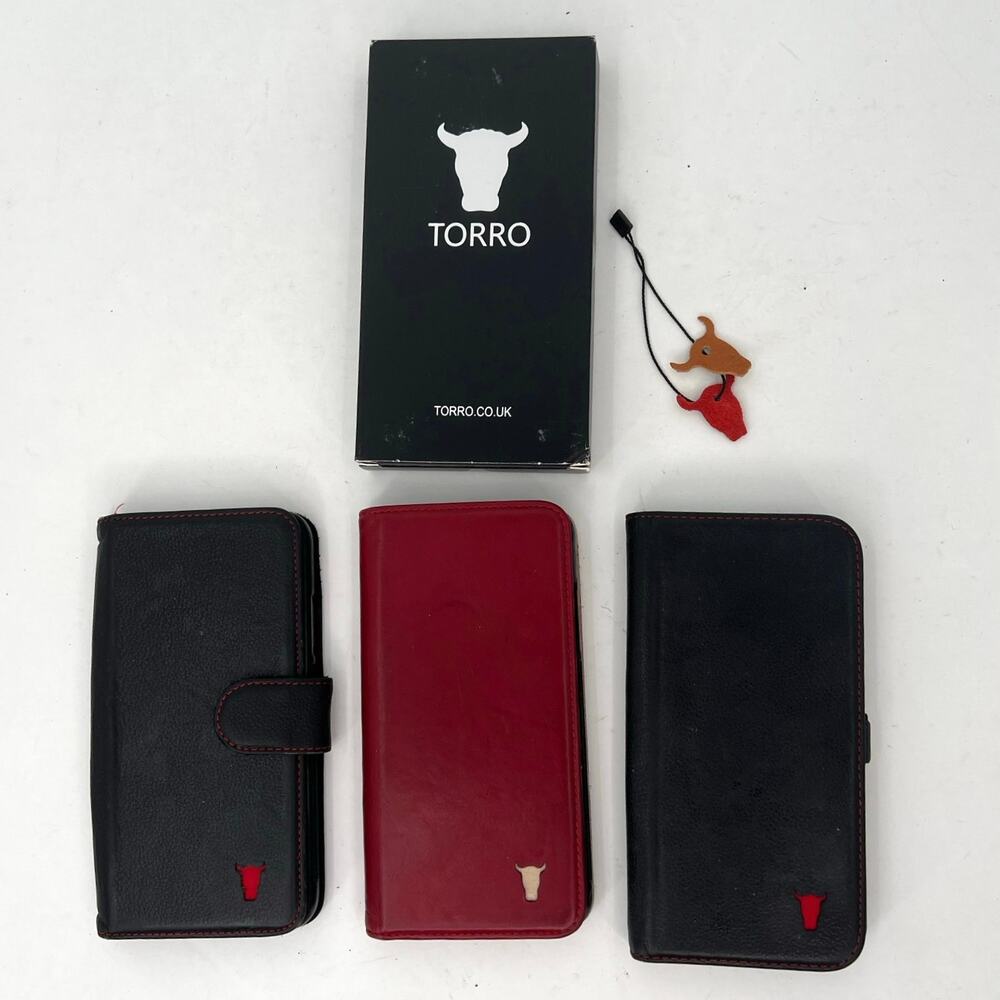 Torro leather iPhone wallet case - set of 3